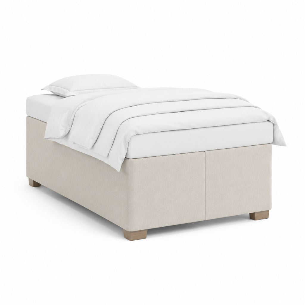 Polsterbett Einzelbett Beige Polyester Rechteckig 90 x 200 cm