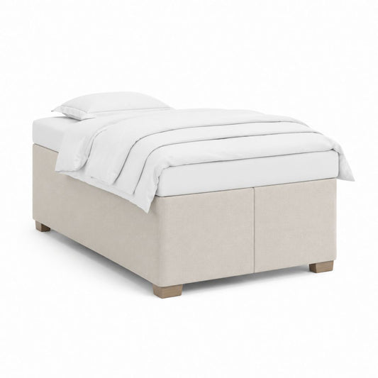 Polsterbett Einzelbett Beige Polyester Rechteckig 90 x 200 cm